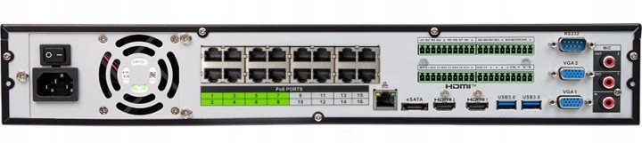 Regjistrues IP BCS Line NVR1604 A 4K 16P, 16 kanale, 4K, i zi