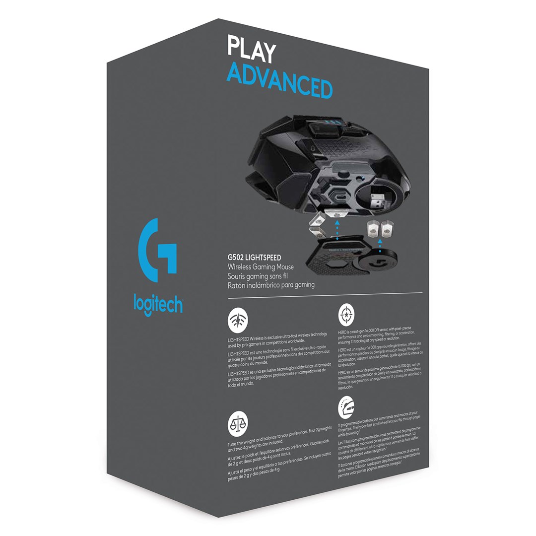 Maus Logitech G G502 LIGHTSPEED, wireless, i zi