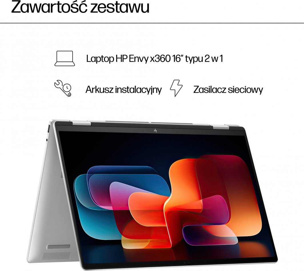 Лаптоп HP ENVY x360 16-ac0003nw, 16", Intel Core Ultra 7 155U, 16GB RAM, 1TB SSD