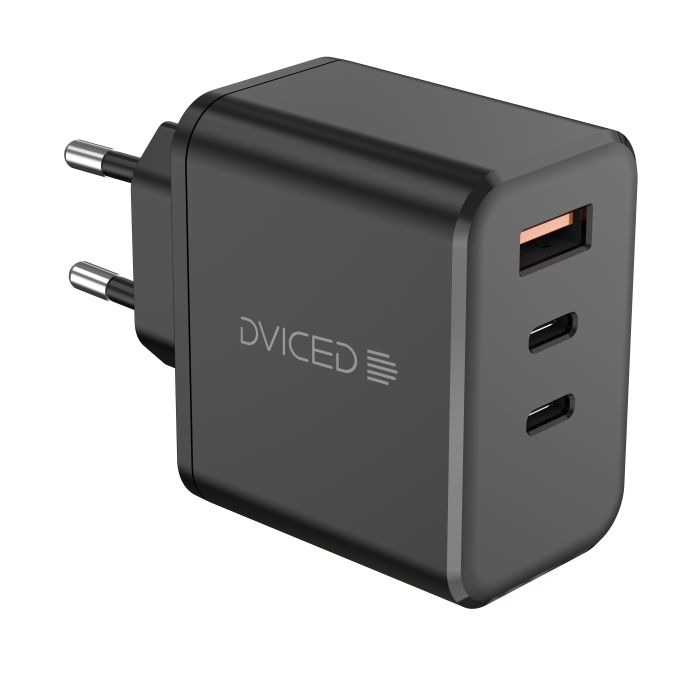 Dviced Wall Charger 140W GaN 2 USB-C, USB-A EU, Black