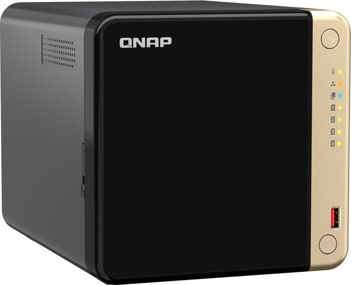 Server NAS Qnap TS-464-8G, 2x 2TB Seagate IronWolf, 8GB RAM, i zi