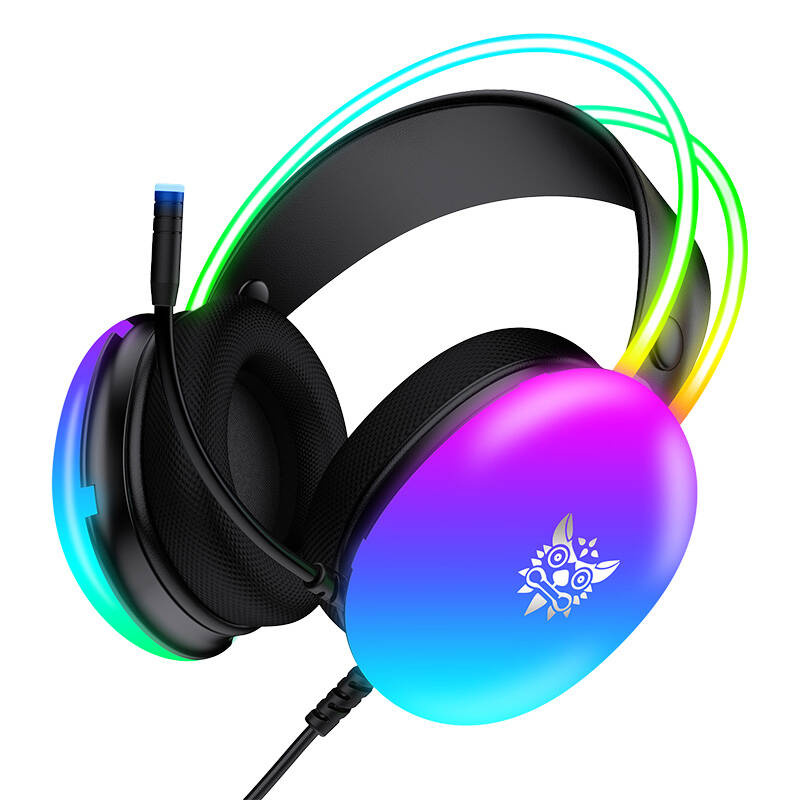 Kufje gaming ONIKUMA Professional, me mikrofon, RGB, me kabllo, të zeza
