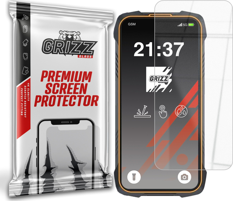 Mbrojtës ekrani Grizz HybridGlass për Cubot King Kong 6, xham hibrid 9H, transparent