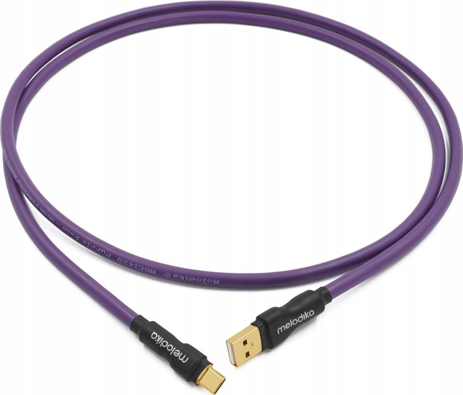 Kabllo USB Melodika MDUAC10, USB A në USB C, 1m, e zezë