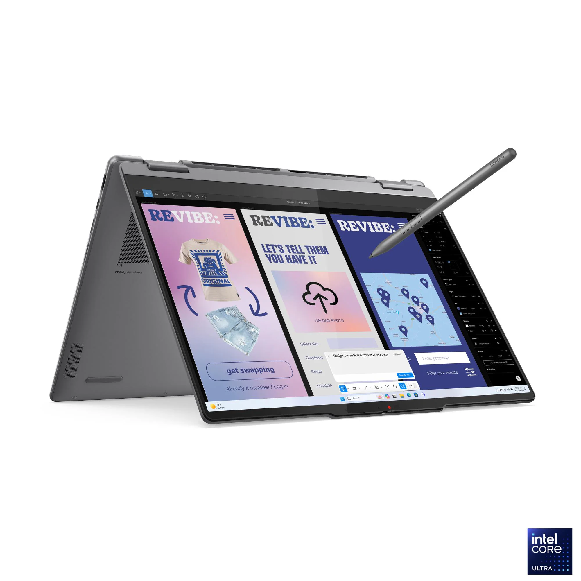Laptop Lenovo YOGA 7 2-in-1 14ILL10, 14", Intel Core Ultra 5 226V, 16GB RAM, 512GB SSD, Integrated Intel Arc Graphics 130V, i hirtë