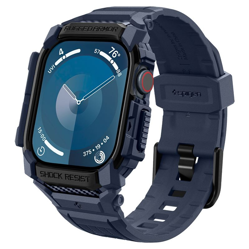 Mbrojtëse me rrip Spigen Rugged Armor Pro për Apple Watch 10, 42mm, e kaltër