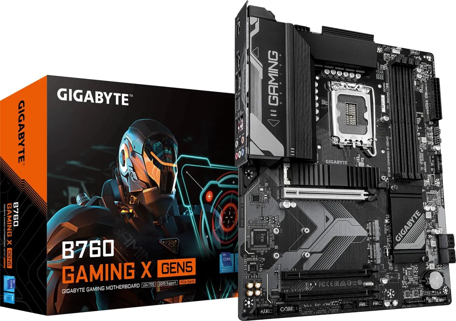 Pllakë amë GIGABYTE B760 Gaming X GEN5, DDR5, 3x M.2, LAN 2.5 GbE