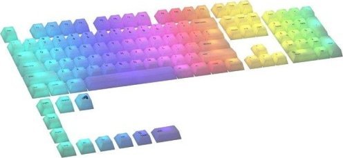 Set keycaps Glorious Polychroma Universal RGB, për tastiera mekanike 100% 80% 75% 60% TKL, polikarbonat i tejdukshëm