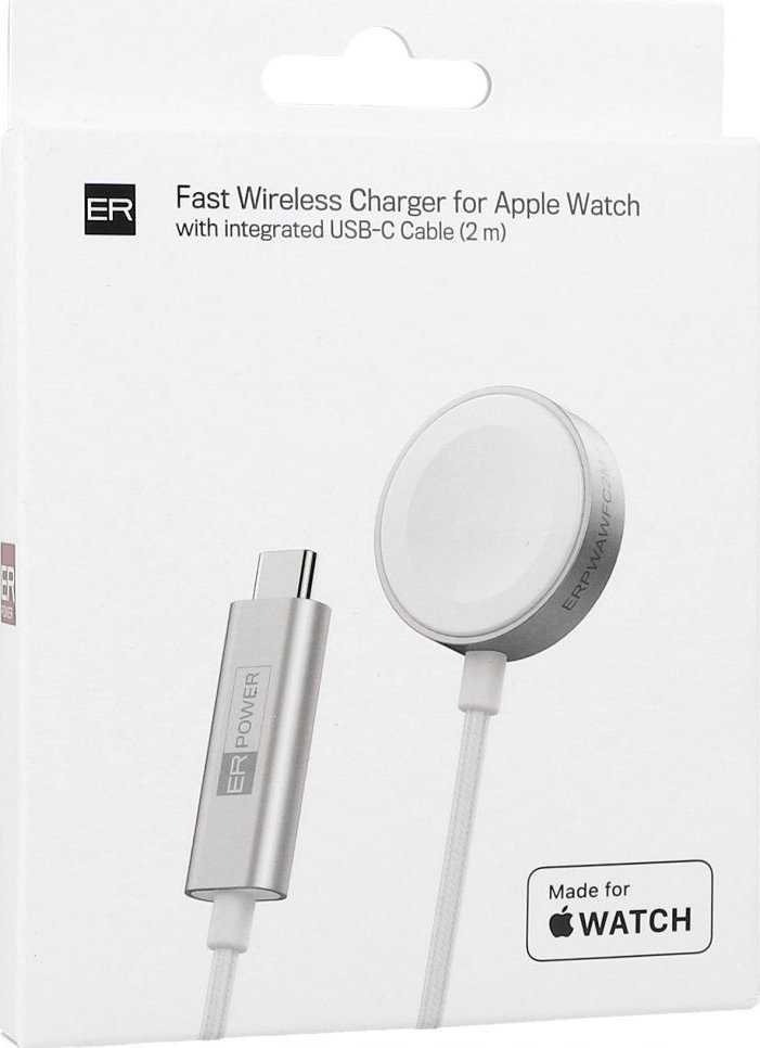 Karikues wireless magnetik ER MFW, 7.5W, për Apple Watch, i bardhë