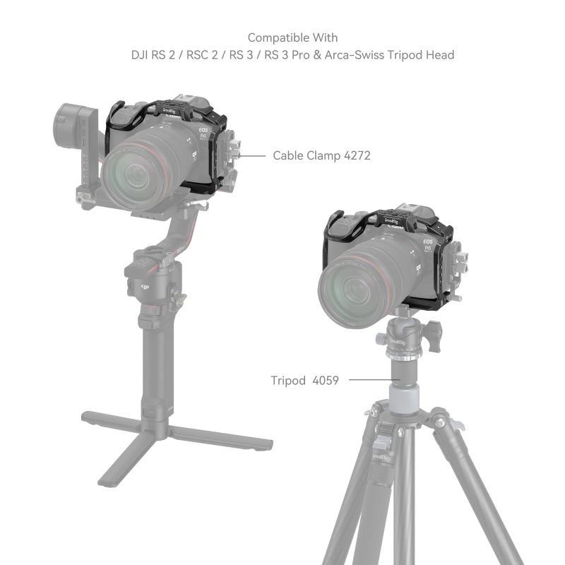 Mbajtës SmallRig "Black Mamba" për Canon EOS R6 Mark II