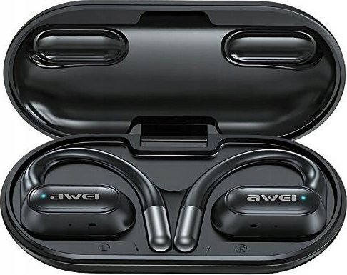 Kufje pa tela Awei T93, Bluetooth 5.3, HiFi stereo, sport, të zeza