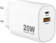 Полнач за ѕид Sinox PRO, USB A и USB C, 20W, бел