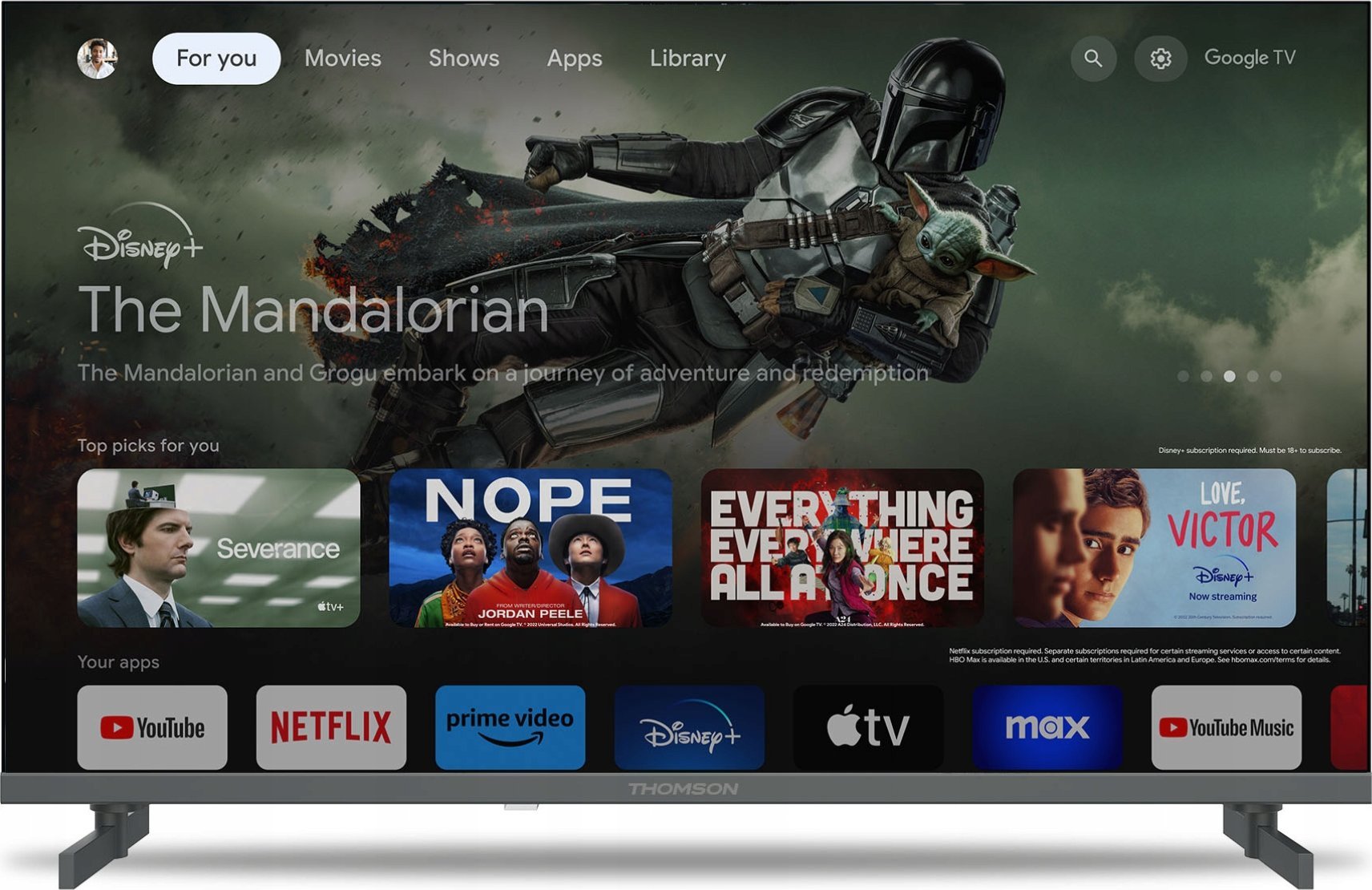 Телевизор Thomson 50UA5S13W, 50", 4K UHD, Android TV, бел