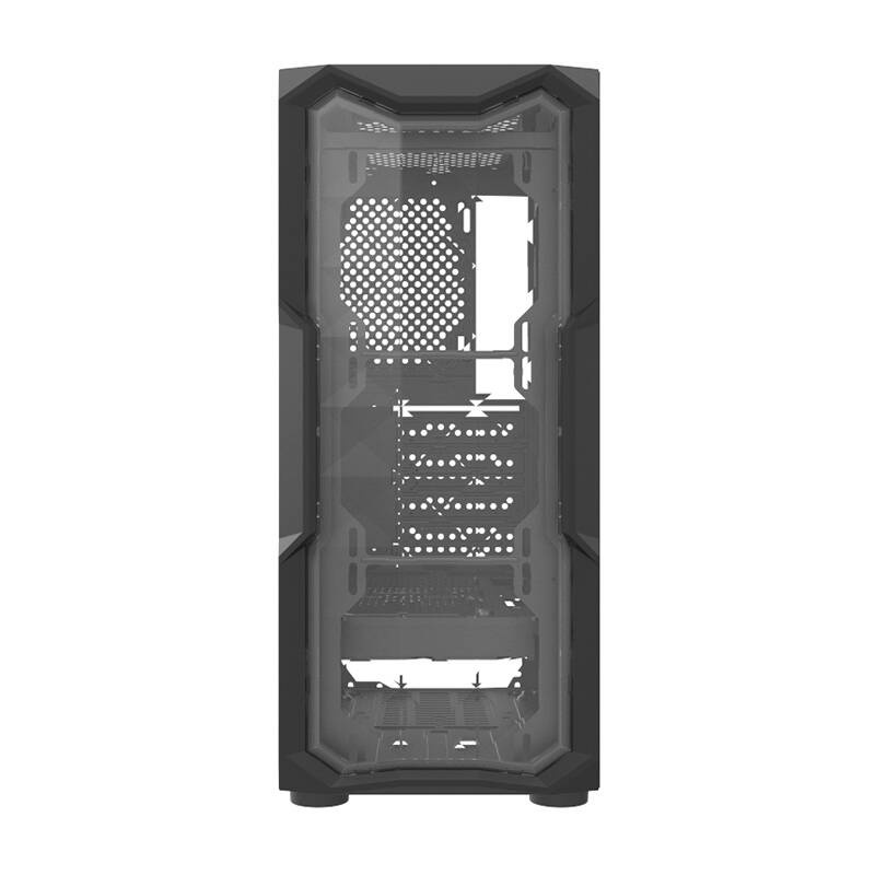 Kuti kompjuteri Darkflash Aquarius Acrylic, ATX Mid Tower, panel xhami i kalitur, e zezë