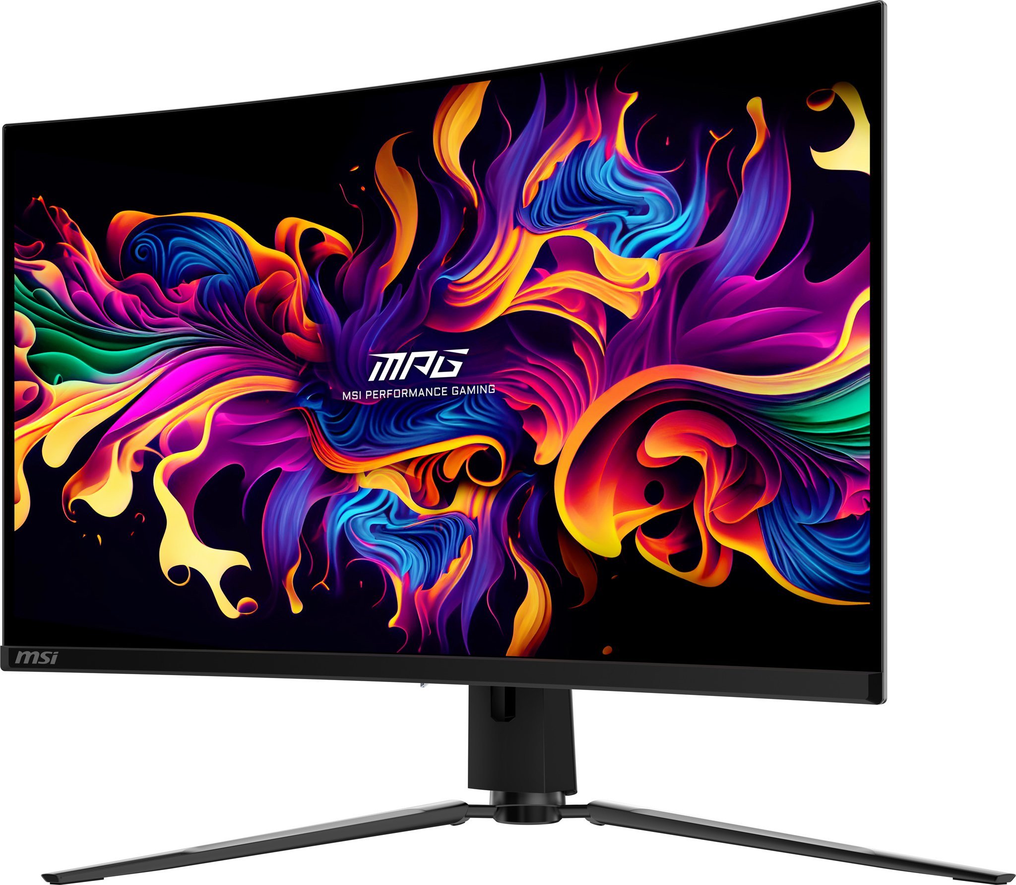 Monitor gaming MSI MPG 321CURXDE, 31.5" i lakuar, 4K 240Hz, QD OLED, i zi