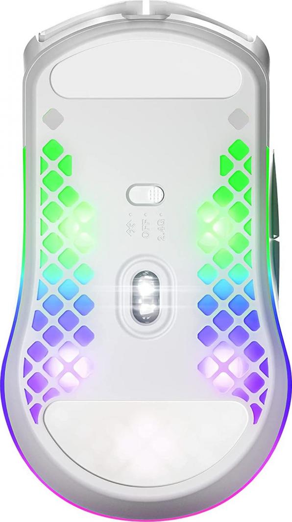 Maus SteelSeries Aerox 3 Snow Wireless 2022 (62608), i bardhë 5