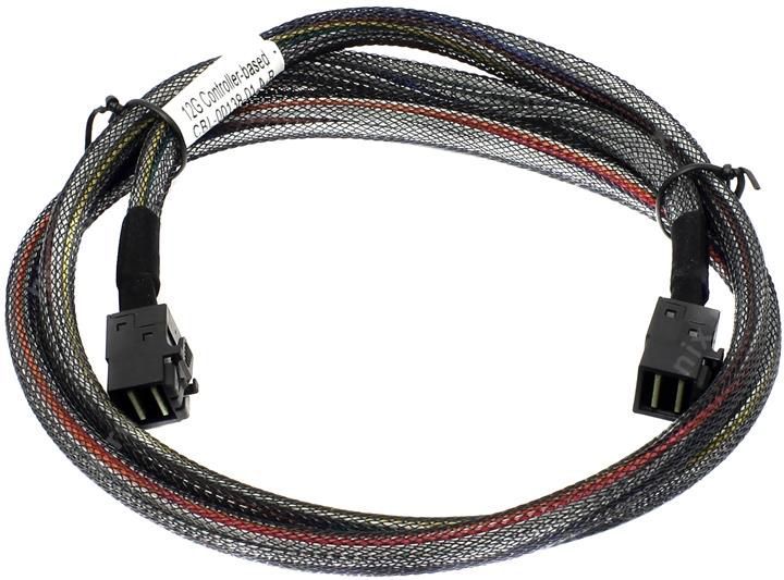 Kabllo Adaptec SFF-8643 (2282100-R), 1m, e zezë