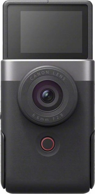 Kamerë vlogu Canon PowerShot V10 Vlogging Kit, 4K, lente 19mm, argjendi