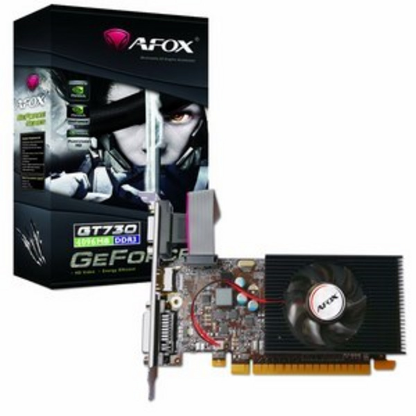 Kartë grafike AFOX NVIDIA GeForce GT 730, 4 GB GDDR3, AF730-4096D3L5