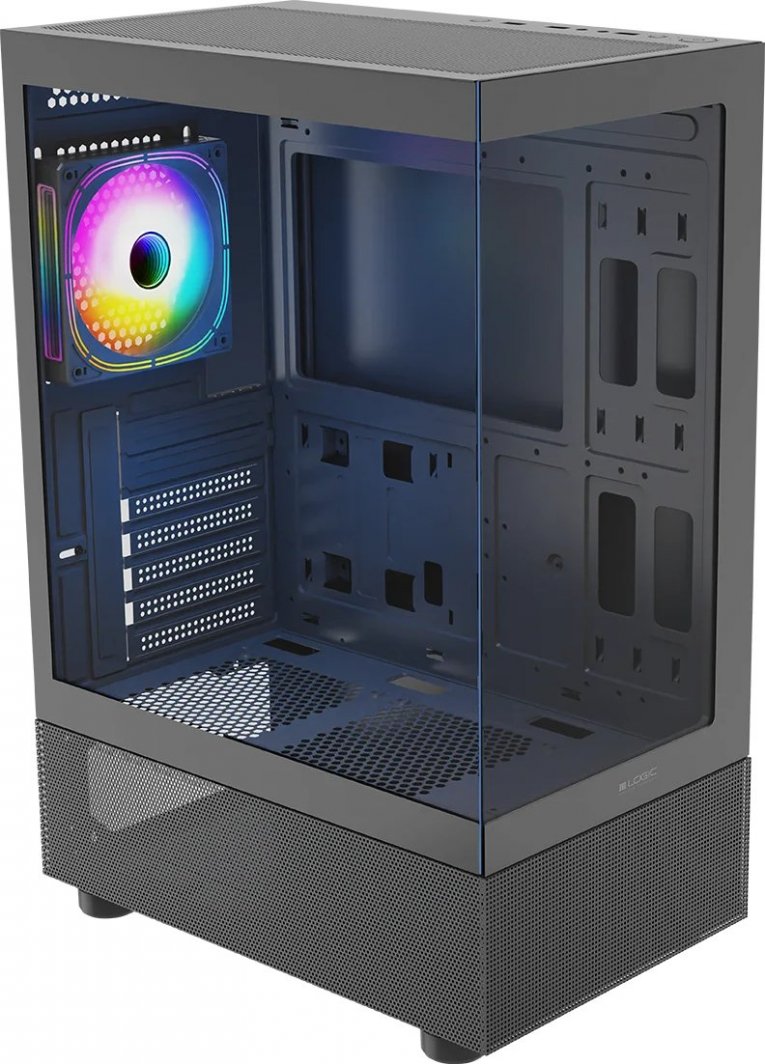 Kasë LOGIC Logic Look ARGB, e zezë, Midi Tower