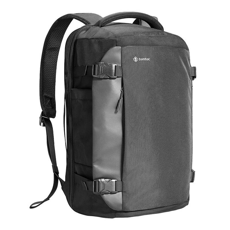 Çantë shpine udhëtimi Tomtoc Navigator T66, 40L, për laptop 17", e zezë