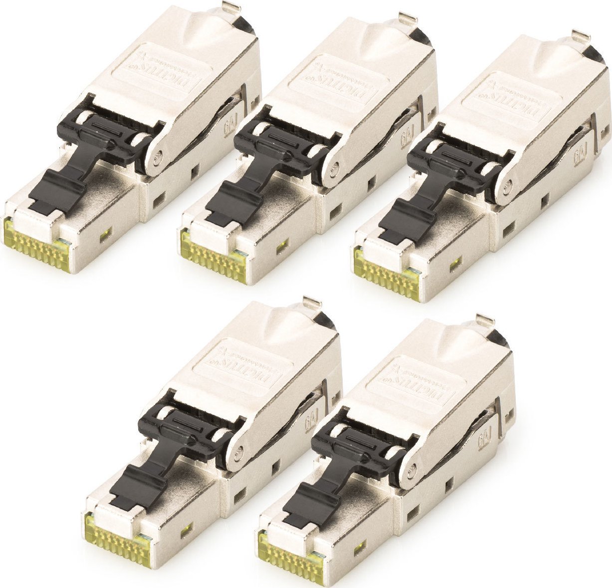 Prizë rrjeti Digitus CAT 6A, RJ45, STP, me kapak pluhuri