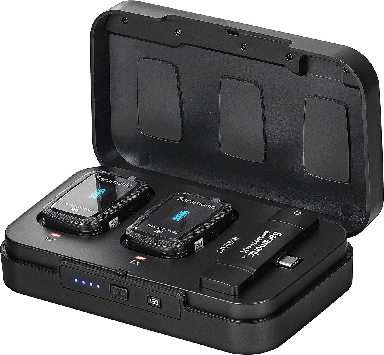 Sistem mikrofoni wireless Saramonic Blink500 Pro XB6 2023, 2 transmetues, USB C, i zi