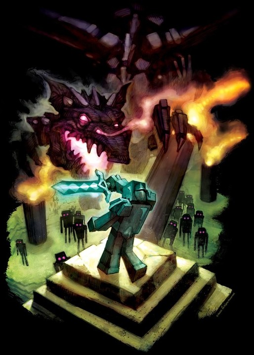 Bluzë Minecraft Enderdragon Premium (US XL / EU XXL)