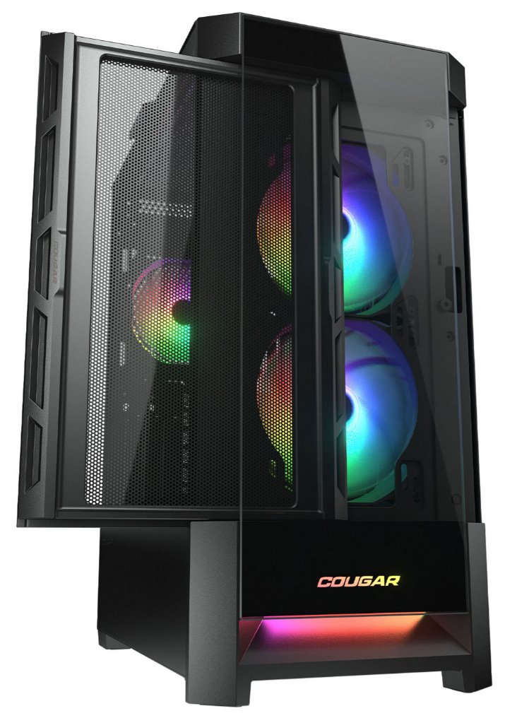 Kasë COUGAR PC DUOFACE Pro Mid Tower, 2 x ARGB 140mm, 1x 120mm, e zezë