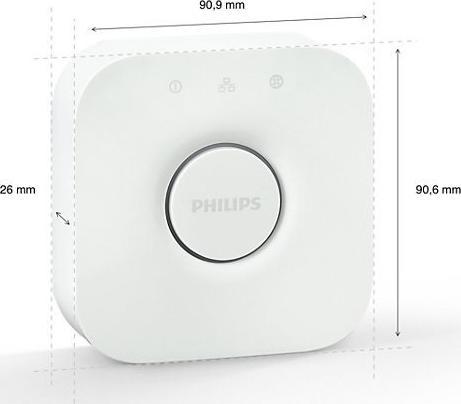 Qendër ndriçimi Philips Hue Bridge, Zigbee, kontroll përmes aplikacionit, e bardhë