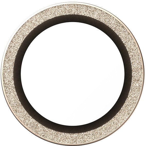 Mbrojtës kamere PanzerGlass Hoops për iPhone Air, set unazash xhami, me shkëlqim, ngjyrë ari