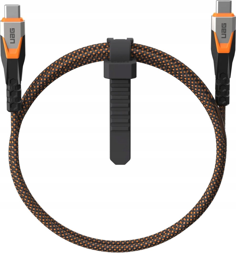 Кабел USB C Урбан Армор Геар 9B4415114097, USB 3.2 Gen 2x2, 0.75 m, црно портокалов