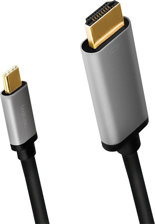Adapter LogiLink CUA0101 USB C në HDMI, 4K UHD, i zi