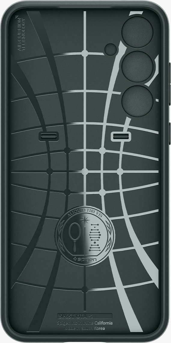 Mbrojtëse telefoni Spigen Optik Armor, Samsung Galaxy A55, kapak kamere, jeshile Abyss