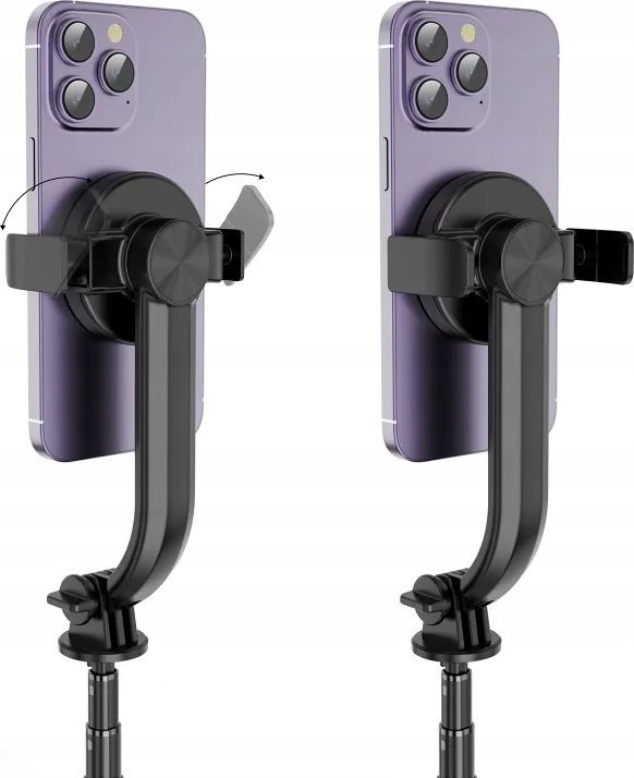 Set tripod për selfie me telekomandë Bluetooth për MagSafe, i zi