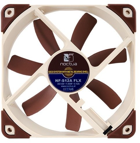 Ftohës Noctua NF-S12A FLX, 120 mm, i kaftë - bardhë