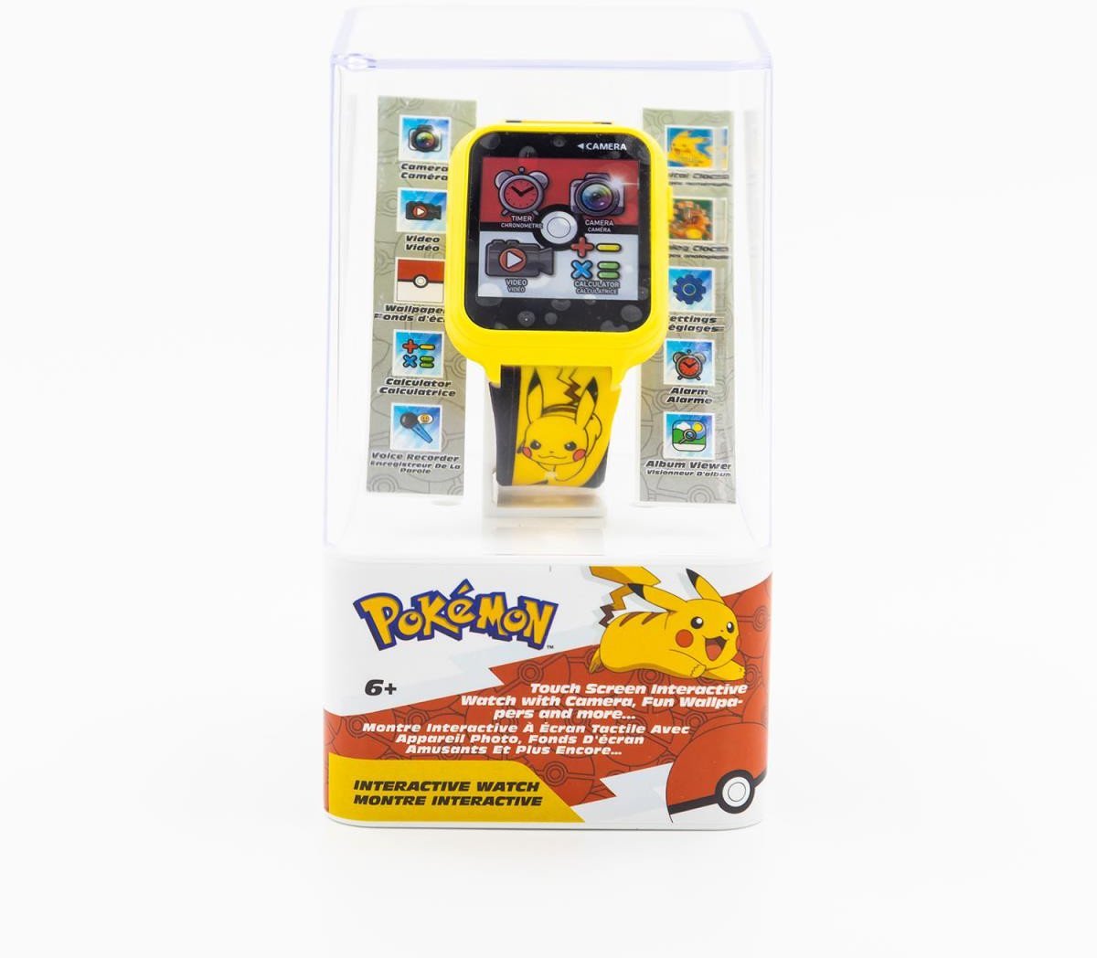 Ora inteligjente për fëmijë Pokémon, ekran me prekje, kamerë, shumëngjyrëshe