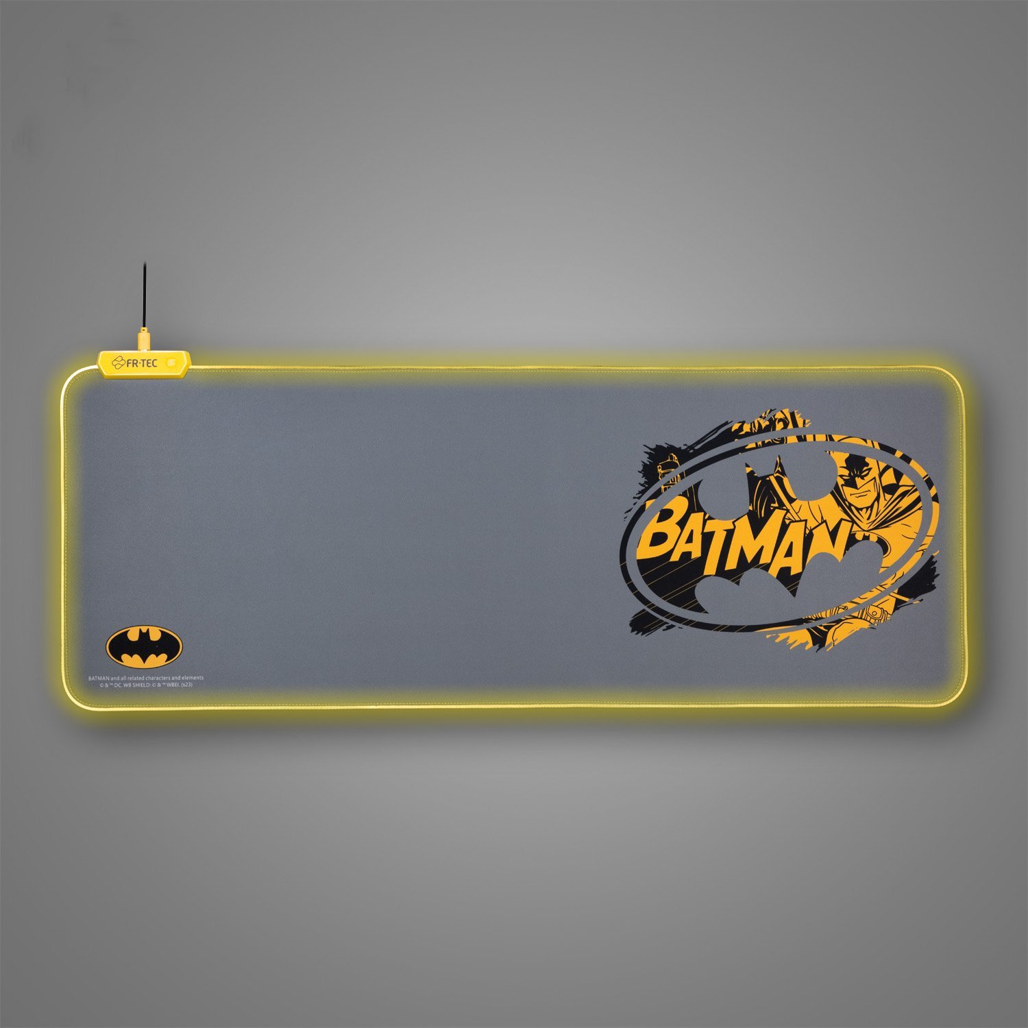 Mousepad gaming FR TEC Batman XL, me ndriçim RGB, shumëngjyrësh
