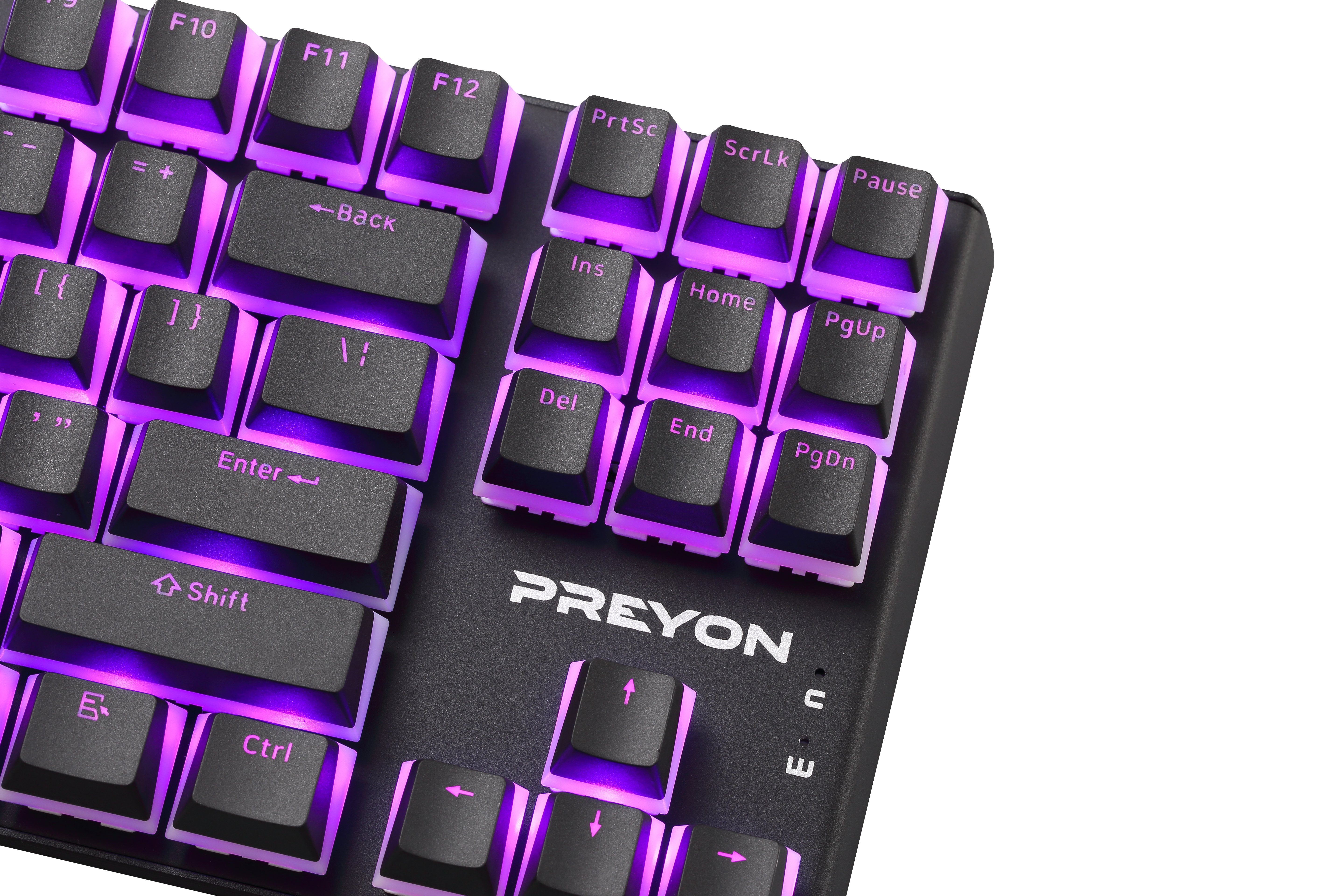 [OUTLET] Tastierë PREYON Blue Blitz Claw Gateron, e zezë