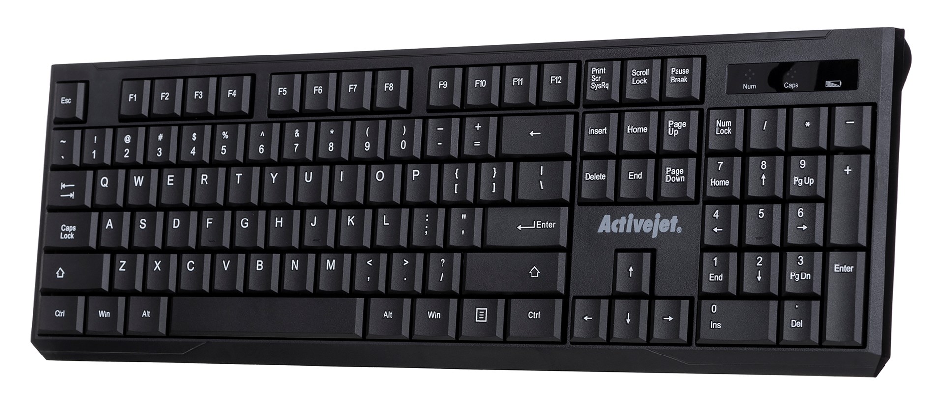 Tastierë Activejet K-3911W, wireless, e zezë
