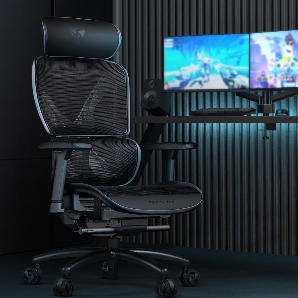 Karrige ThunderX3 XTC, ergonomike, e zezë