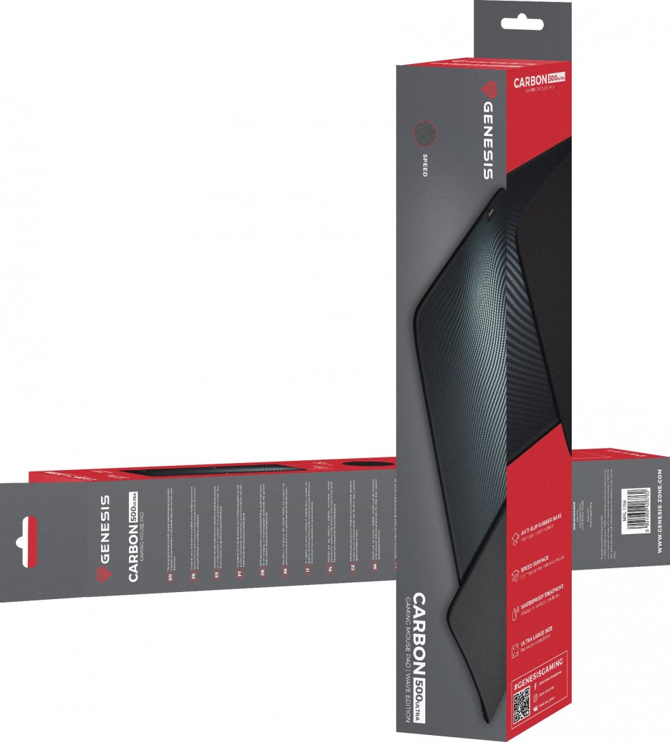 Mauspad Genesis Carbon 500 Ultra Wave, XXXL, i zi