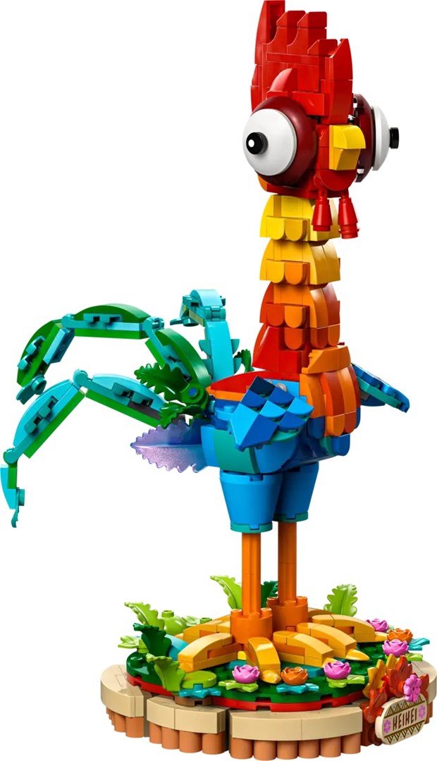 Lodër ndërtuese LEGO Disney Moana 2 Heihei, model figurë, 43272, shumëngjyrëshe