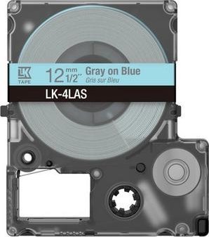 Kasetë etiketuese Epson LK 4LAS, 12mm, gri blu e çelët