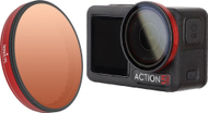 Filtër hibrid Sunnylife PL ND64 për DJI Osmo Action 5 Pro 4 3, transparent