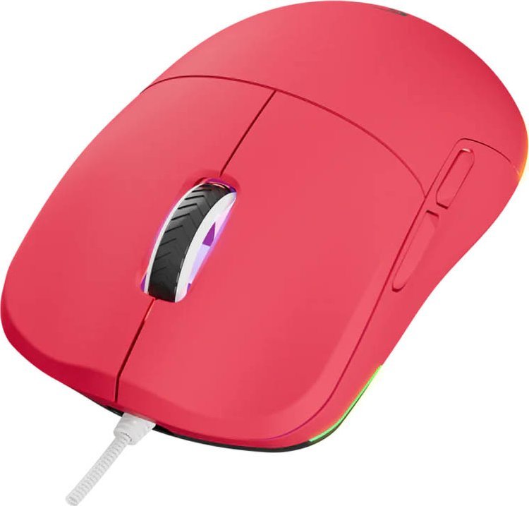 Maus gaming Rampage BLINK, 12800 DPI, 7 taste makro, rozë RGB
