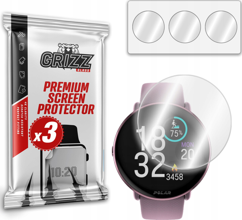 Mbrojtëse ekrani GrizzGlass Hydrogel Film, Amazfit Stratos Plus, transparente