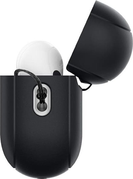 Mbështjellëse Spigen Silicone Fit Strap për AirPods Pro 2, silikoni, me rrip, e zezë