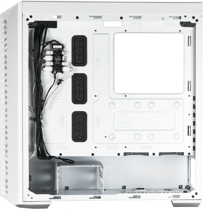 Kasë kompjuteri Cooler Master MasterBox 520 Mesh, anë transparente, e bardhë