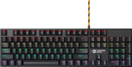 Tastierë gaming Canyon Deimos GK 4, me kabllo, LED Rainbow, e zezë